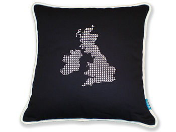 Embroidered UK And Ireland Cushion, 3 of 8