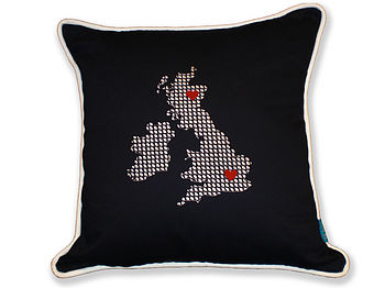 Embroidered UK And Ireland Cushion, 6 of 8