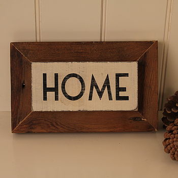'Home' Reclaimed Wooden Sign, 3 of 3