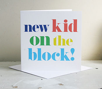 'New Kid On The Block' Card, 2 of 2
