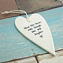 Porcelain Heart Hanging Decorations, thumbnail 2 of 4