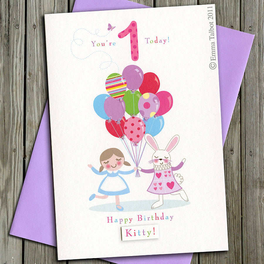 First Birthday Or Pick Your Age Personalised Card, 1 of 8