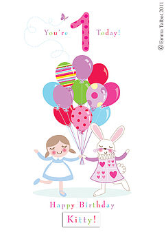 First Birthday Or Pick Your Age Personalised Card, 8 of 8