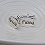 Personalised Silver Name Cufflinks, thumbnail 4 of 7