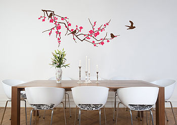 Branch With Flowers Wall Sticker, 2 of 2