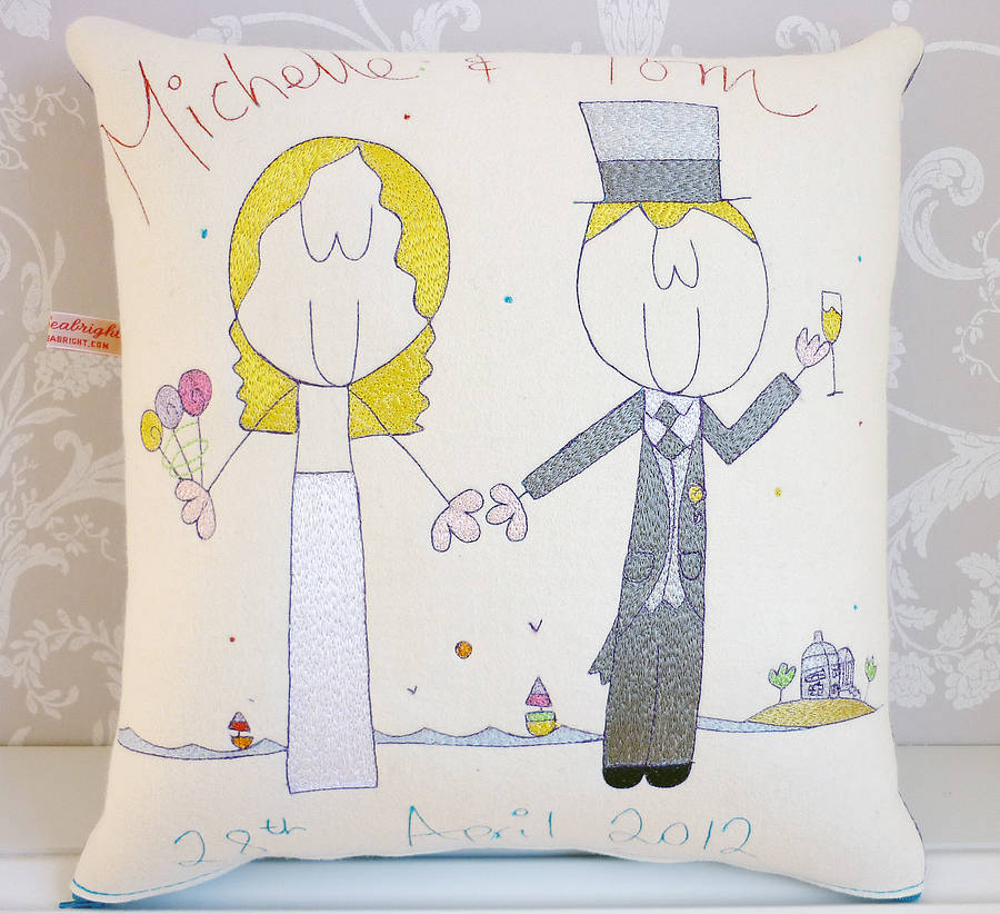 Personalised Wedding Gift Cushion, 1 of 12