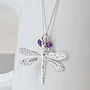 Sterling Silver Dragonfly Necklace, thumbnail 1 of 4