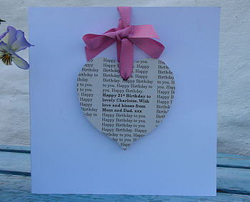 Personalised Message Birthday Card, 4 of 5