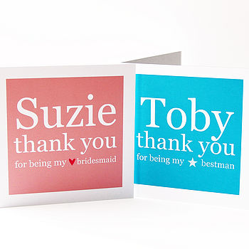 Personalised Wedding Group Thank You Card, 3 of 3