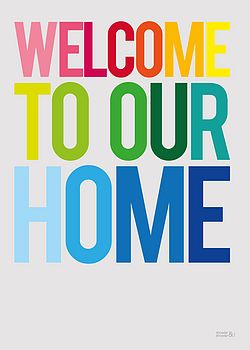 Welcome To Our Home Print, 4 of 4