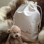 Personalised Baby Bag And Optional Teddy Bear, thumbnail 1 of 8