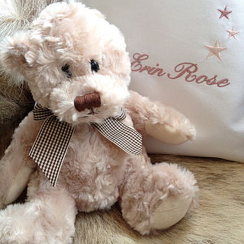 Personalised Baby Bag And Optional Teddy Bear, 7 of 8