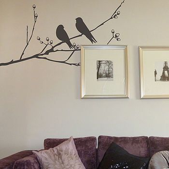 Birds On A Branch Wall Sticker, 2 of 4