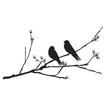 Birds On A Branch Wall Sticker, 3 of 4
