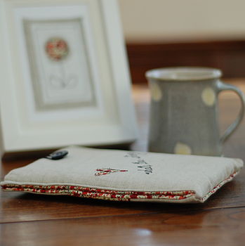 Handmade Linen And Liberty Print Kindle Case, 2 of 8