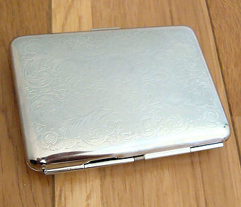 Elephant Cigarette Case Or Silver Card Case, 2 of 3