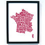 Gastronomy Map Print Set A3, thumbnail 6 of 11