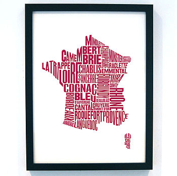 Gastronomy Map Print Set A3, 6 of 11