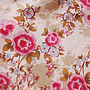 Cotton Kimono Dressing Gown Rose Floral Print, thumbnail 3 of 5