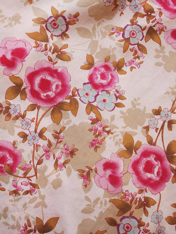 cotton kimono dressing gown rose floral print by caro london ...