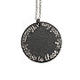Oxidised Silver Signature Medal, 30mm, thumbnail 6 of 12