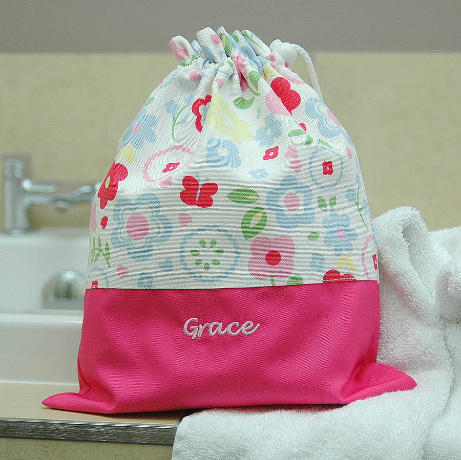 Girls Personalised Child's Wash Bag By The Alphabet Gift Shop ...