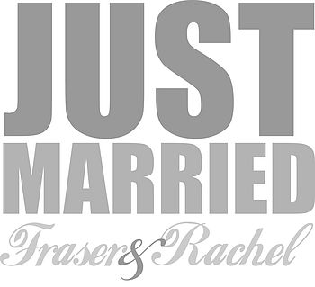 Personalised 'Just Married' Wedding Card, 2 of 4
