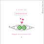 Anniversary Peas In Pod Card, thumbnail 6 of 8