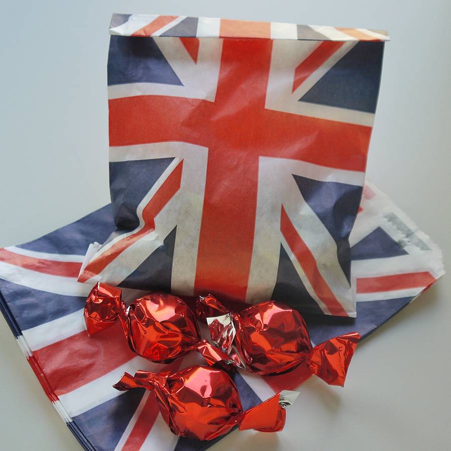 Pack Of 10 Union Jack Party Bags By Daisyley Designs ...