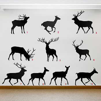 Stag And Deer Vinyl Wall Stickers, 3 of 6