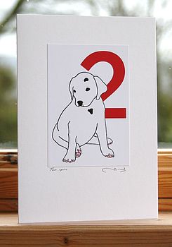 'A Dalmatian Spot for every year' Age Cards, 3 of 12