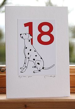 'A Dalmatian Spot for every year' Age Cards, 12 of 12