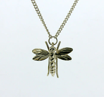Sterling Silver Dragonflly Necklace, 3 of 5