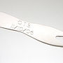 Personalised Sterling Silver Chip Fork Keyring, thumbnail 3 of 5