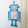 Light Switch Robot Vinyl Wall Sticker, thumbnail 2 of 4