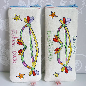 Personalised 'Funky Diva' Glasses Case, 8 of 12