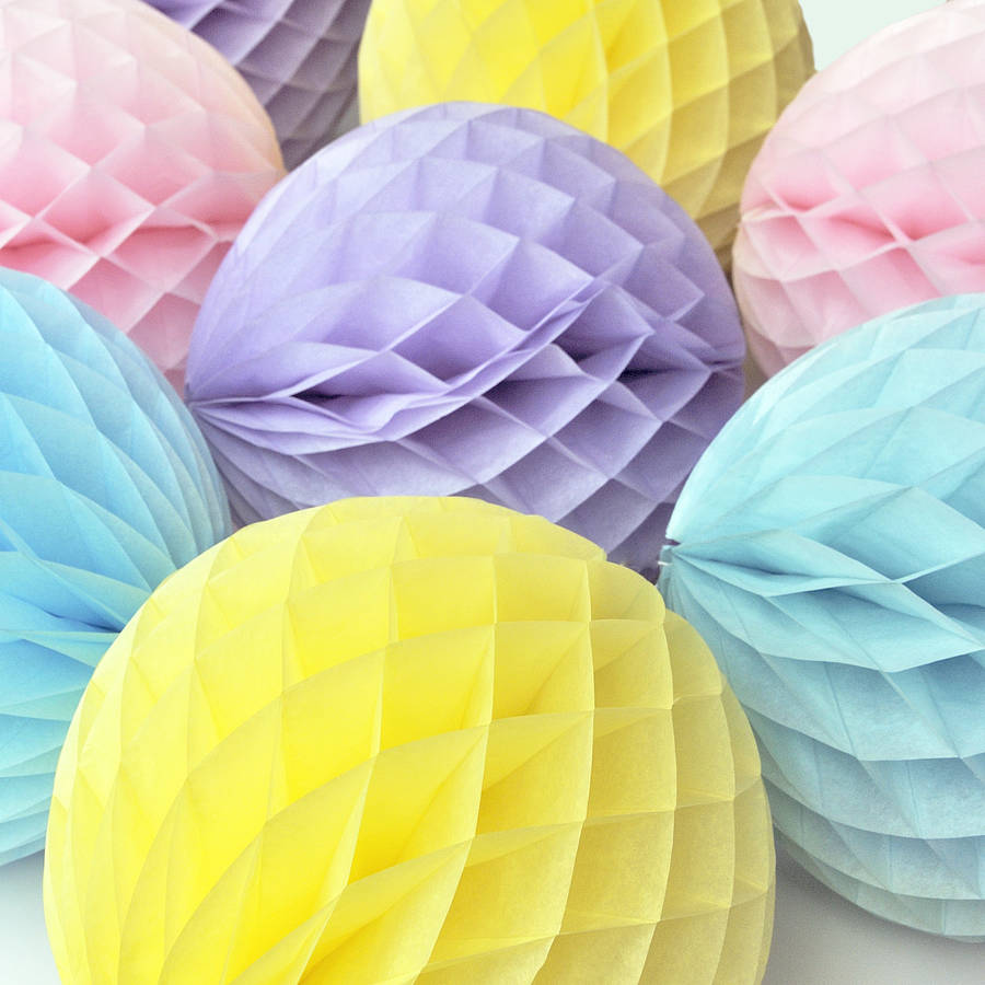  tissue  paper  honeycomb ball  party  decoration  by peach 