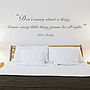 'Don't Worry' Quote Wall Sticker, thumbnail 1 of 4