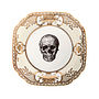 Upcycled Skull Design Gold Side Plate, thumbnail 3 of 3