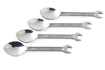 Gift Set Of Four Spanner Coffee Spoons, 3 of 3