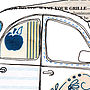 Citroen Two Cv French Car Hand Drawn Illustration Print, thumbnail 3 of 5