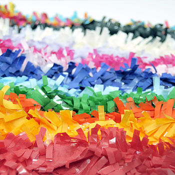 Tissue Paper Fringe Festooning Party Decoration, 9 of 12