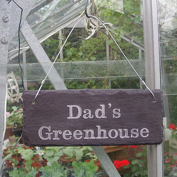 Engraved Slate Dad's Garden Sign, 7 of 7