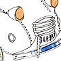 Citroen Two Cv French Car Hand Drawn Illustration Print, thumbnail 4 of 5