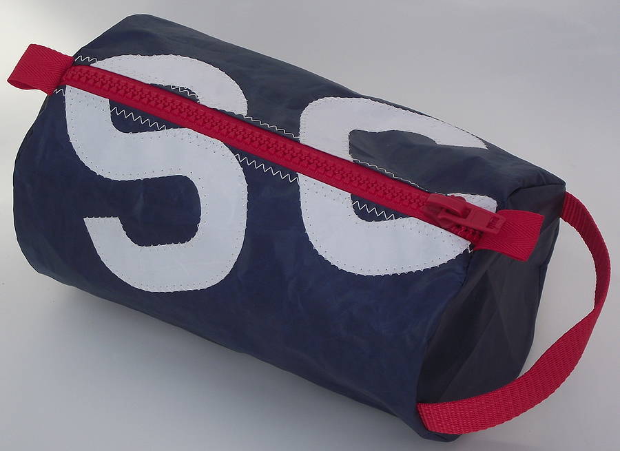 Personalised Sailcloth Wash Bag By Paul Newell Sails ...