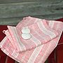 Multistripe Linen Huckaback Bath Towel, thumbnail 7 of 7