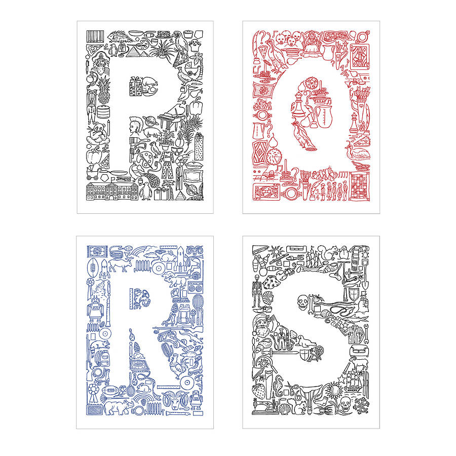 Alphagrams Single Letter Print By Hipster Spinster