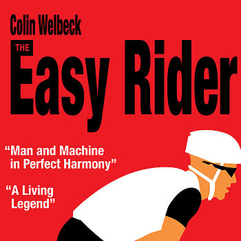 'The Easy Rider' Personalised Cycling Print, 5 of 6