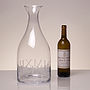 Extra Large Glass Carafe Engraved With MMXII, thumbnail 1 of 6