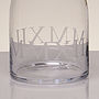 Extra Large Glass Carafe Engraved With MMXII, thumbnail 3 of 6